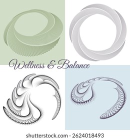 Minimal abstract background for Wellness and Balance themes — soft gradients, flowing lines, and elegant composition. Ideal for spa branding, meditation visuals, holistic health content, and design