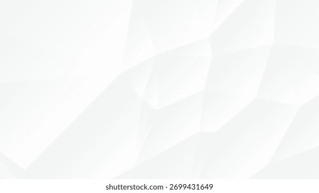 Minimal abstract background with white polygon shapes and subtle gradients. Perfect for modern design, presentations, business templates, or clean minimalist themes.