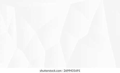 Minimal abstract background with white polygon shapes and subtle gradients. Modern creative trendy design in vector illustration