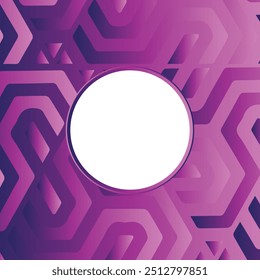 Minimal abstract banner presentation template with 3D bright circle sunny Purple dynamic color in Geometric background. Modern fresh orange business design for sale, event, social media, party, card
