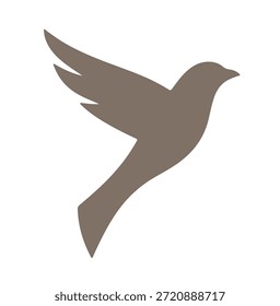 Diseño abstracto mínimo del logotipo del pájaro en un estilo plano limpio del Vector. Símbolo negro u otro monocromo aislado en un fondo blanco adecuado para uso corporativo, tecnológico, financiero, creativo y de marca.