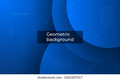minimal abstract blue circle color shape overlap layers geometric dynamic background. eps10 vector