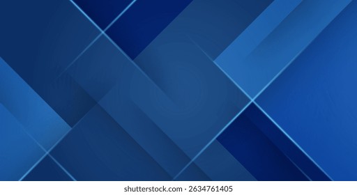 minimal abstract blue color slash triangle light and shadow shape decoration composition design background. eps10 vector