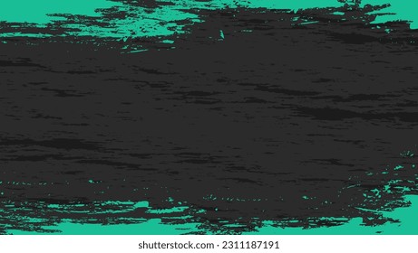 Resumen Mínimo Diseño De Grunge De Marco Cyan Azul En Fondo Negro