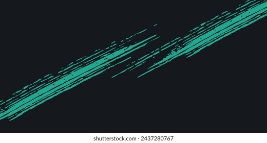 Minimal Abstract Blue Cyan Frame Grunge Sport Design In Black Background Art and Illustration eps 10