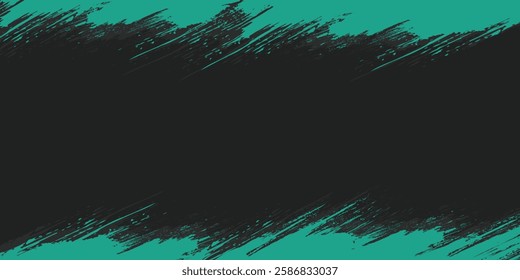 Minimal Abstract Blue Cyan Frame Grunge Sport Design In Black Background