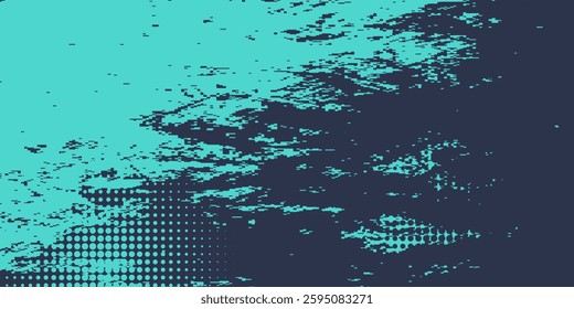 Minimal Abstract Blue Cyan Frame Grunge Sport Design In Dark Background