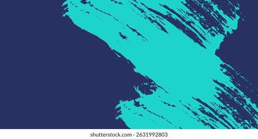 Minimal Abstract Blue Cyan Frame Grunge Sport Design In Dark Background.eps 10