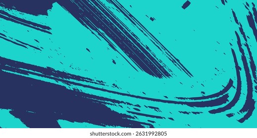 Minimal Abstract Blue Cyan Frame Grunge Sport Design In Dark Background.eps 10