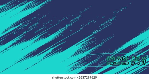 Minimal Abstract Blue Cyan Frame Grunge Sport Design In Dark Background. vector dynamic