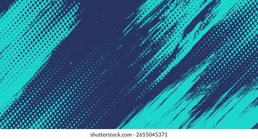 Diseño Abstractas mínimo del deporte del grunge del marco azul cian en fondo oscuro fondo moderno del grunge