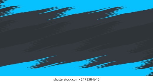 Minimal Abstract Blue Frame Grunge Sport Design In Dark Background