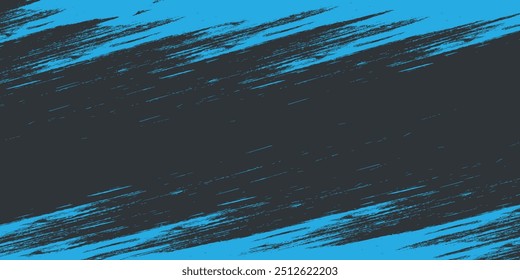 Minimal Abstract Blue Frame Grunge Sport Design In Dark Background