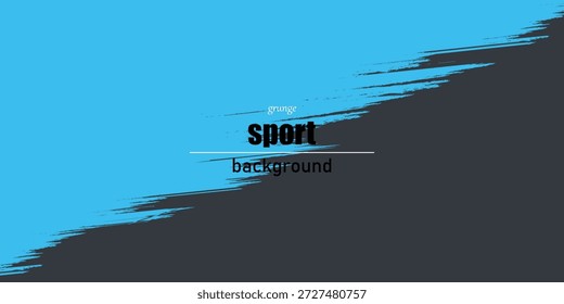 Diseño Deportivo Grunge De Marco Azul Abstractas Mínimo En Fondo Oscuro. EPS 10 