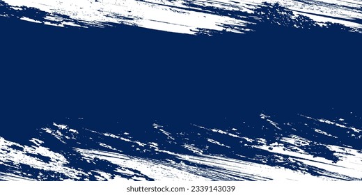 Minimal Abstract Blue Frame Sport Grunge Design On Dark Background