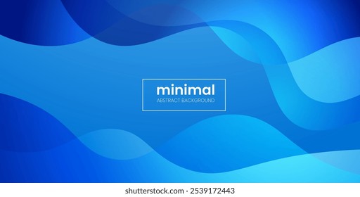 mínimo abstrato azul líquido gradiente cor com forma simples fresco moderno design banner fundo. eps10 vetor