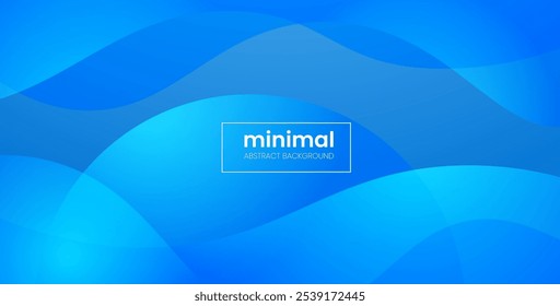 minimal abstract blue liquid gradient color with simple shape cool trendy design banner background. eps10 vector