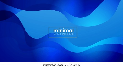 minimal abstract blue liquid gradient color with simple shape cool trendy design banner background. eps10 vector