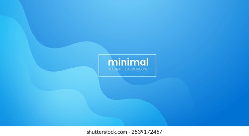minimal abstract blue liquid gradient color with simple shape cool trendy design banner background. eps10 vector