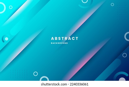 Minimal abstrakter blauer, moderner, eleganter Designhintergrund. dynamische Formen Komposition diagonaler Streifen mit Schatten und hellem Hintergrund. Vektorgrafik 10 eps.