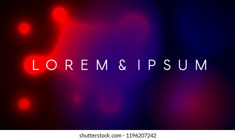 Minimal abstract blue red blurred background. Trendy liquid gradient composition. Eps10 vector.