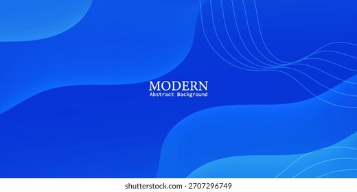 Minimal abstract blue wave background. Suit for banner, web, brochure, pamflet and presentation