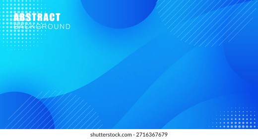 Fundo abstrato mínimo da onda azul. Moderno conceito de fundo. Onda realista com padrão geométrico simples. Vetor Eps10