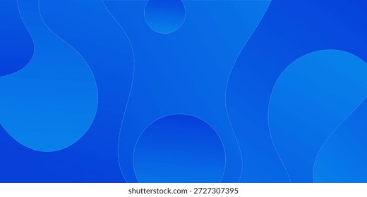 Fondo azul abstracto mínimo de la onda. Concepto futurista de la tecnología