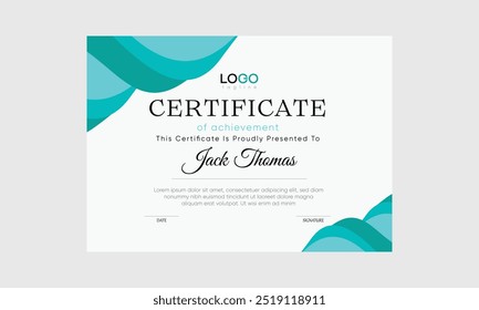minimal abstract certificate template. abstract simple certificates. professional certificate