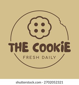 A minimal abstract circle logo of cookie shop 