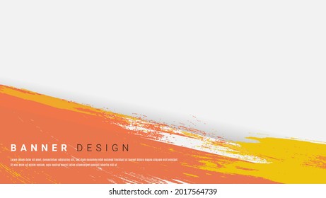 Minimal Abstract Colorful Paper Grunge Rough Banner Frame Template