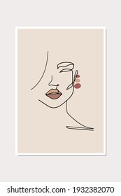 Dibujo de línea continua mínimo y abstracto de la imagen vectorial. EPS10 vectores.