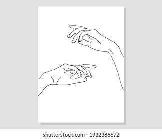 Minimal and abstract continuous line drawing of vector image. Vector EPS10.