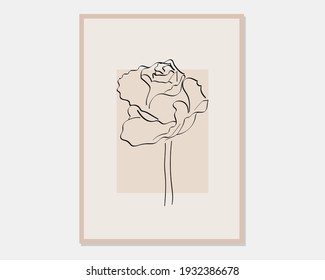 Minimal and abstract continuous line drawing of vector image. Vector EPS10.