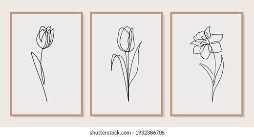 Minimal and abstract continuous line drawing of vector image. Vector EPS10.