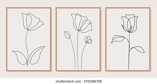 Minimal and abstract continuous line drawing of vector image. Vector EPS10.