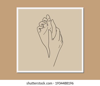 Minimal and abstract continuous line drawing of vector image. Vector EPS10.