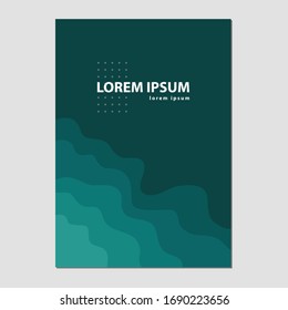 Diseño mínimo abstracto de portada, arte vectorial
