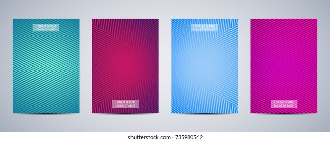 Minimal abstract covers design. Poster background. Vector illustration