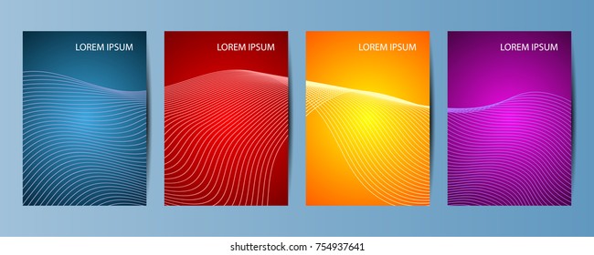 Minimal abstract covers design. Poster background. Vector illustration
