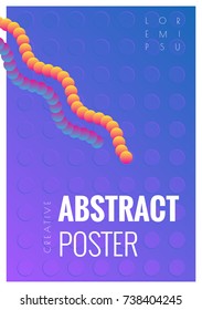 Minimal abstract creative poster. Can be used for cover, banner