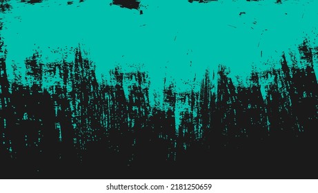 Minimal Abstract Cyan Grunge Texture In Black Background