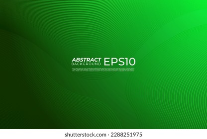 minimal abstract dark green with wave simple lines green color light design background. eps10 vector