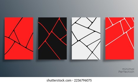 Minimal abstract design for flyer, poster, brochure cover, background, wallpaper, typography or other printing products. Vector illustration.