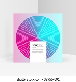 Minimal abstract design with your text and shadow 
Eps 10 stock vector illustration 