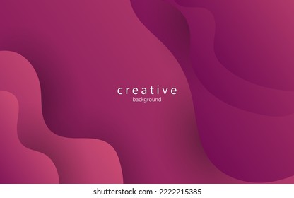 minimal abstract dynamic dark purple gradient color fluid, liquid wavy shape geometric composition background. eps10 vector