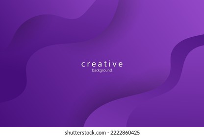 minimal abstract dynamic purple gradient color fluid, liquid wavy shape geometric composition background. eps10 vector