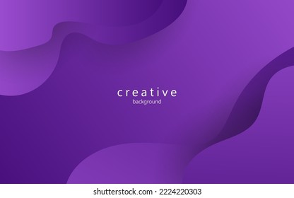 minimal abstract dynamic purple gradient color fluid, liquid wavy shape geometric composition background. eps10 vector