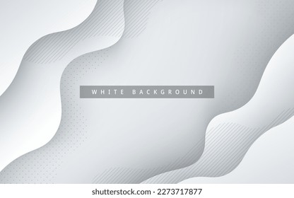 minimal abstract dynamic white gray gradient color fluid, liquid wavy shape geometric composition background. eps10 vector
