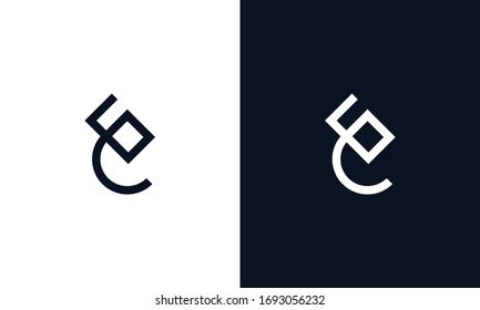 Minimal Abstract elegant Creative line art letter E logo.